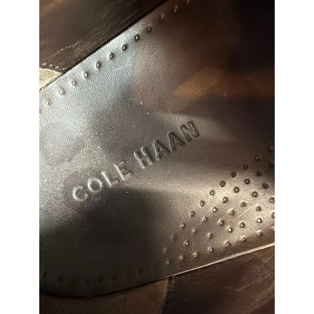 Cole Haan Cap Toe Oxford Men 13M Tan Leather Dress Shoes Lace Up Formal Business